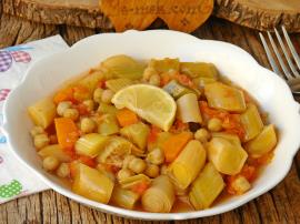 Nohutlu Pırasa Yemeği