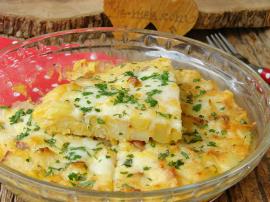 Fırında Patatesli Yumurta