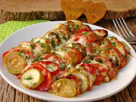 Fırında Kabak Dizme