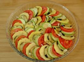 Fırında Sebze Dizmesi