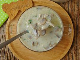 Mantarlı Kuskuslu Tavuk Çorbası