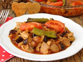Tavuklu Patlıcan Kebabı