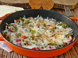 Kaşar Peynirli Biber Kavurması