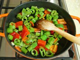 Kaşar Peynirli Biber Kavurması