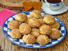 Susamlı Fındıklı Kurabiye