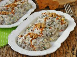 Tavuklu Yoğurtlu Mercimek Salatası