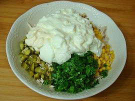 Tavuklu Yoğurtlu Mercimek Salatası
