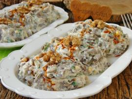 Tavuklu Yoğurtlu Mercimek Salatası