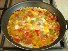 Biberli Sucuklu Yumurta