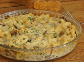 Kremalı Mantarlı Fırın Makarna