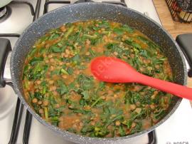 Yeşil Mercimekli Ispanak Yemeği