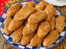 Cevizli Susamlı Tuzlu Kurabiye