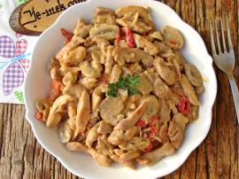 Kremalı Mantarlı Tavuk