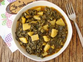 Patatesli Ispanak Yemeği