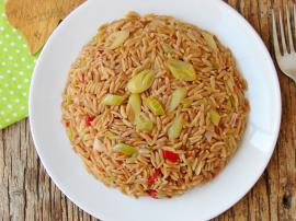 Pırasalı Arpa Şehriye Pilavı