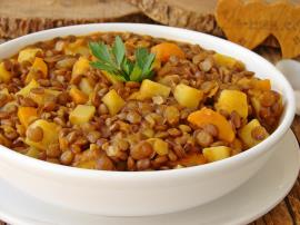 Sebzeli Yeşil Mercimek Yemeği