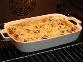 Fırında Sebzeli Soslu Mantar