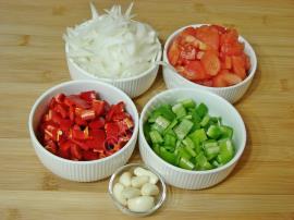 Fırında Sebzeli Soslu Mantar