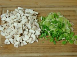 Pırasalı Mantarlı Makarna