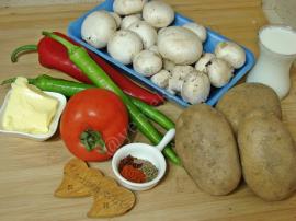 Patates Püreli Mantar Sote