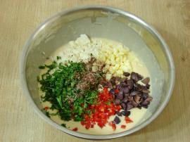 Peynirli Zeytinli Tuzlu Kek