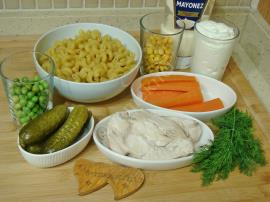 Tavuklu Makarna Salatası