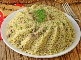 Mantarlı Kuskus Pilavı