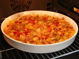 Tavuklu Sebze Kebabı