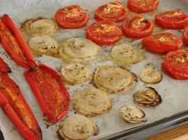 Közlenmiş Biberli Domates Çorbası