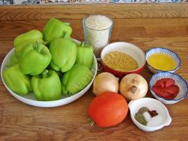 Fırında Biber Dolması