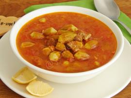Taze Bamya Çorbası
