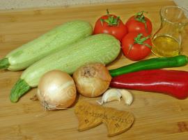 Fırında Domatesli Kabak