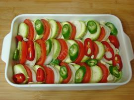 Fırında Domatesli Kabak