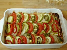 Fırında Domatesli Kabak