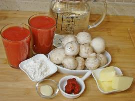 Mantarlı Domates Çorbası