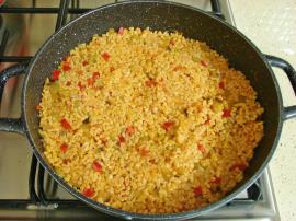 Salçalı Sebzeli Bulgur Pilavı
