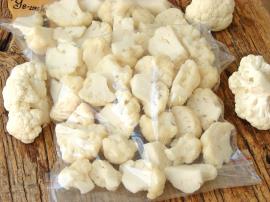 Buzlukta Karnabahar Saklama