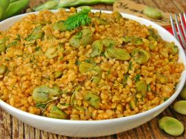 İç Baklalı Bulgur Pilavı