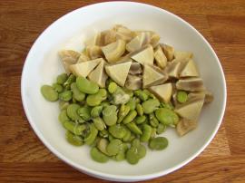 İç Baklalı Enginar Salatası