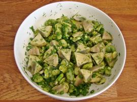 İç Baklalı Enginar Salatası