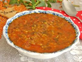 Mercimekli Semizotu Çorbası