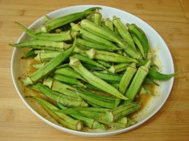 Fırında Bamya Kızartması