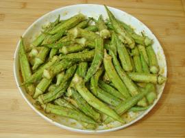 Fırında Bamya Kızartması