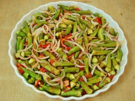 Fırında Bamya Yemeği