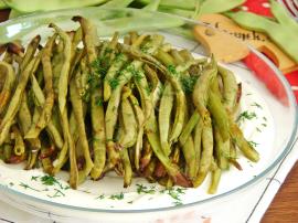 Fırında Taze Fasulye Kızartması