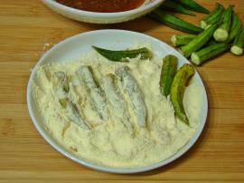 Yumurtalı Bamya Kızartması