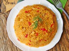 Sebzeli Tavuklu Bulgur Pilavı