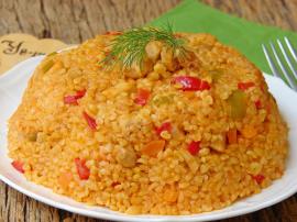 Sebzeli Tavuklu Bulgur Pilavı