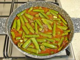 Etli Taze Bakla Yemeği