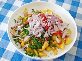 Fırınlanmış Patates Salatası